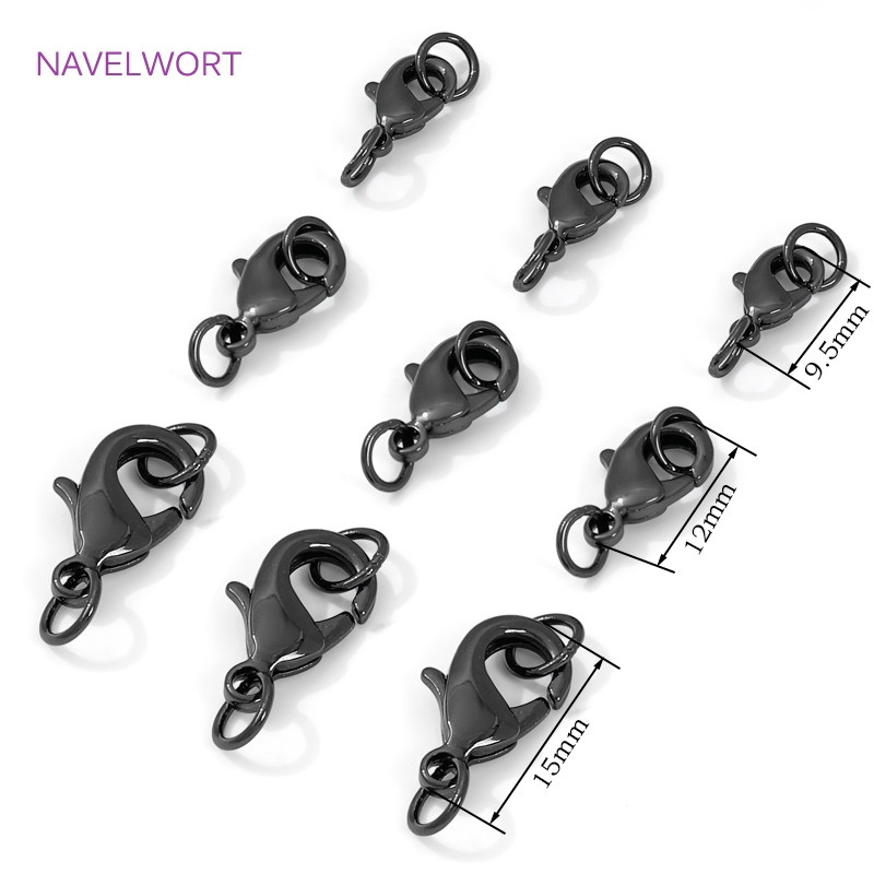 Black Color Brass Lobster Clas - Jewelry Making Designs ulasan dan harga