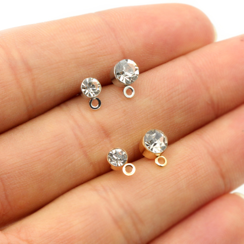 50pcs Stud Earrings Pins with  - Jewelry Making Soldering Kit ulasan dan harga