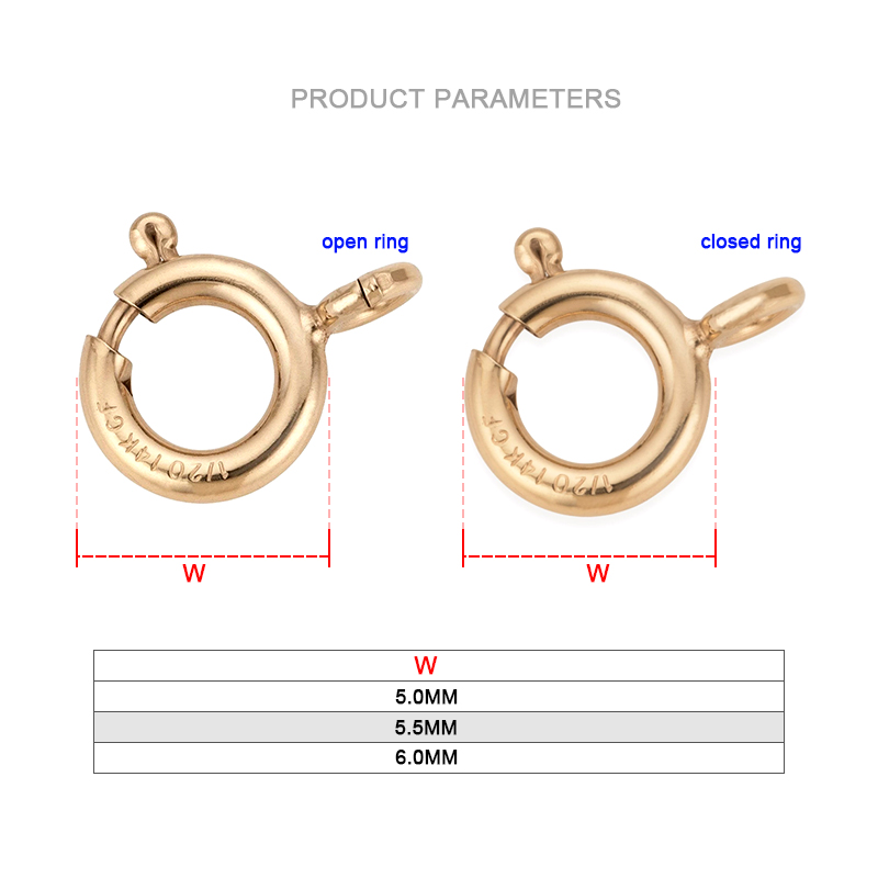 14K Gold Filled Spring Ring Cl - Jewelry Making Rings ulasan dan harga