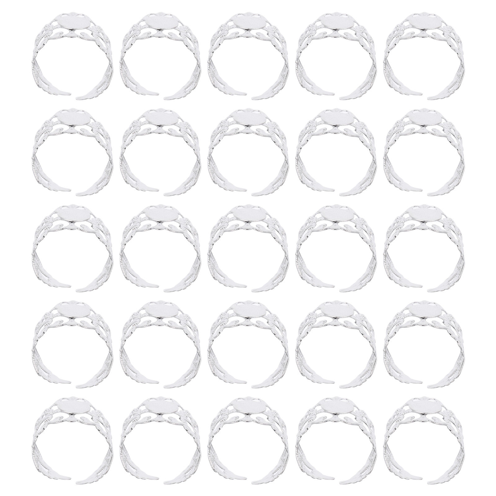 50Pcs Adjustable Oval Flatback - Jewelry Making Gemstones ulasan dan harga